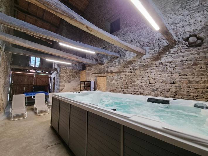 Geräumiges Gîte mit Jacuzzi und Haustiere Erlaubt, Bis 12 Pers in Le Crozet, Roanne und Umgebung