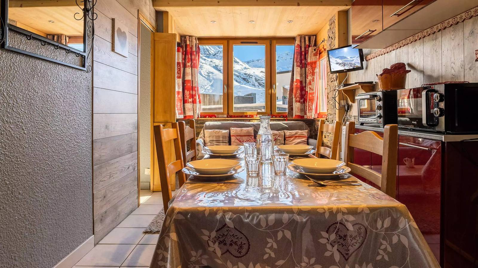 Ganze Wohnung, Arcelle 102 - Ferienwohnung Val Thorens - 4 Personen - 2 Silber Flocons in Val Thorens, Les Trois Vallées