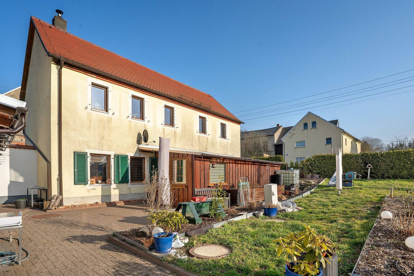 Zimmer 'Gästezimmer 1' mit gemeinsamer Terrasse, gemeinsamem Garten und Wi-Fi in Klipphausen, Meißen Region