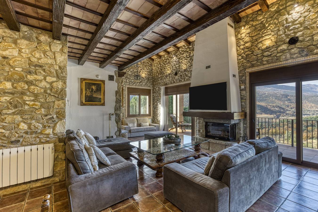 Vacation Home 'Can Xera' with Mountain View, Private Pool, Terraces, A/C & Wi-Fi in Amer, Girona Province