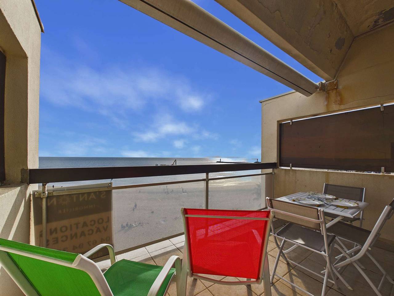 Ganzes Studio, Modernes Studio mit Meerblick und zwei Terrassen, für 3 Personen in Grau d’Agde, Agde