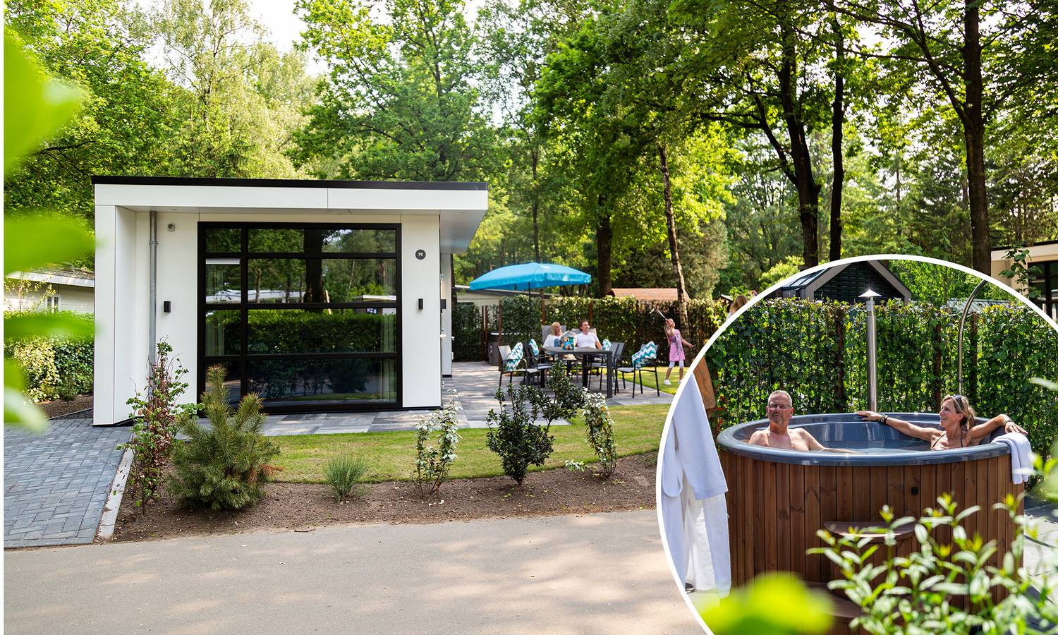 Ganze Wohnung, Module Special 4 personen Wellness (Hottub) in Ede, Hoge Veluwe