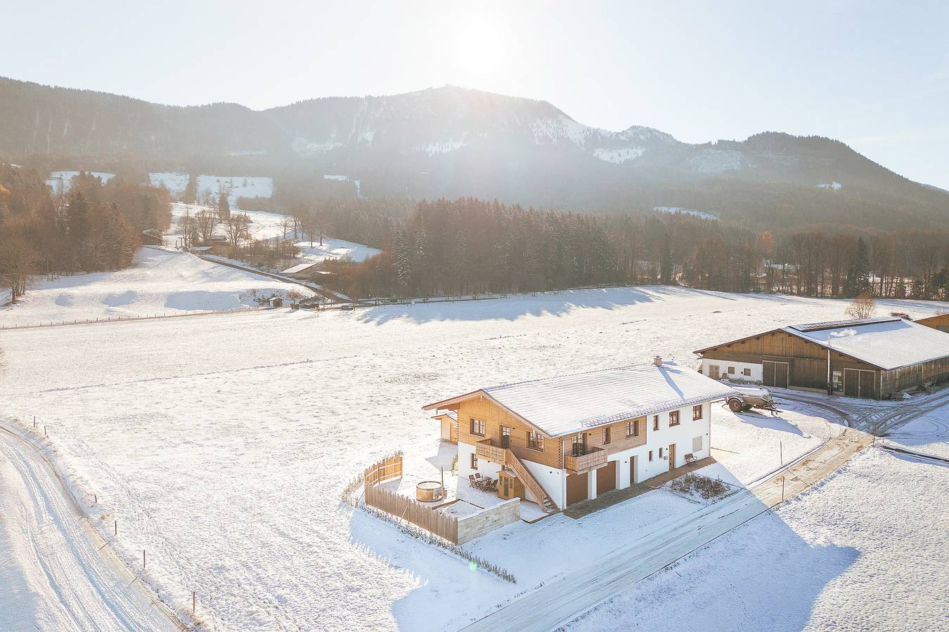 Ganze Ferienwohnung, Alpen Lodge Samerberg - Ferienwohnung Adler 42 qm für 4 Personen in Samerberg, Bayerische Alpen