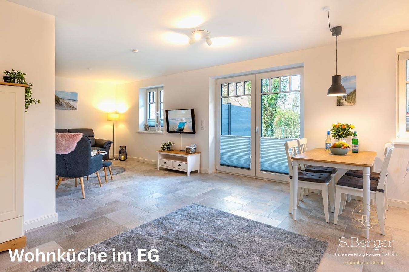 Ganze Wohnung, "Entspanntes Wohnen im Ferienhaus König 'Ankerplatz' – Ihr Rückzugsort!" in Oevenum, Föhr