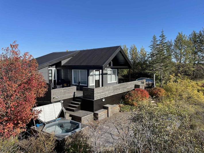 Vakantiewoning voor 5 personen, met uitzicht en tuin op IJsland