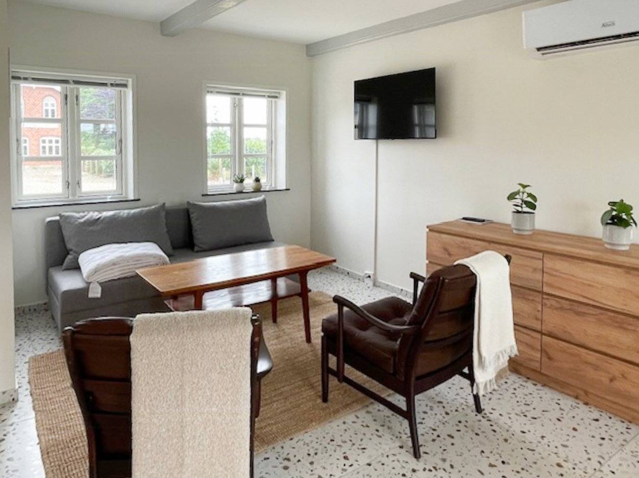Schöne Ferienwohnung mit Aussicht auf Langeland in Tranekær, Langeland