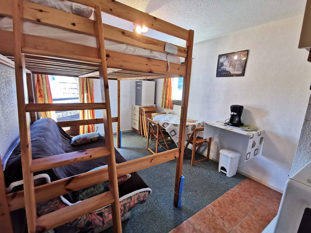 Entire apartment, Studio cabin at the foot of the slopes - 2nd floor - Les Adrets-Prapoutel in Prapoutel, Les Adrets