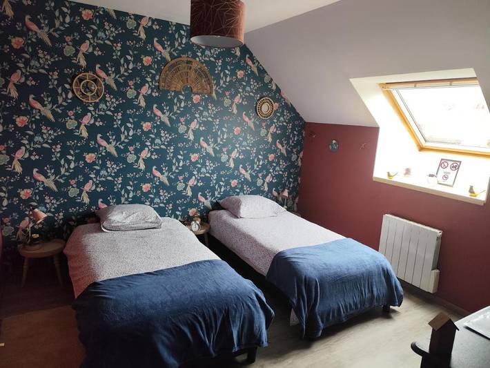 Maison de campagne pour 2 personnes, avec jardin ainsi que vue et terrasse dans Tourville-la-Campagne