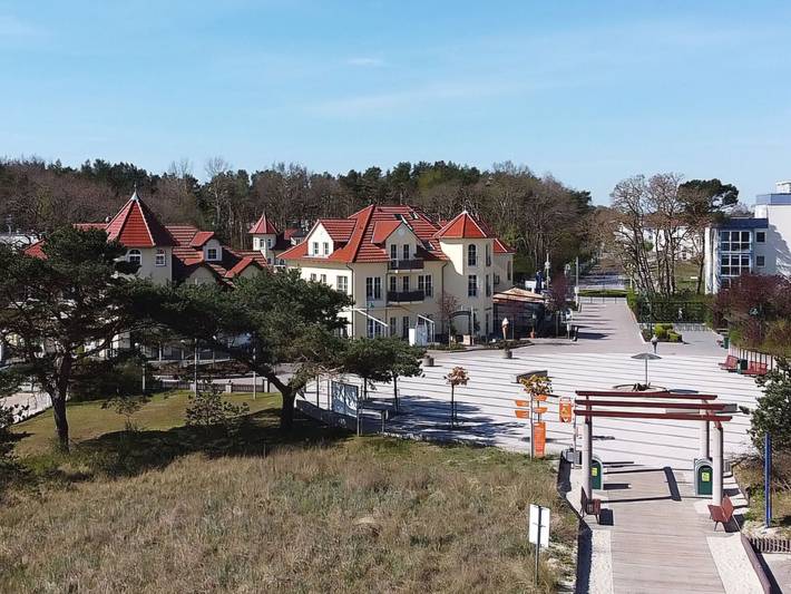 Ferienwohnung für 4 Personen, mit Balkon und Seeblick, kinderfreundlich in Karlshagen