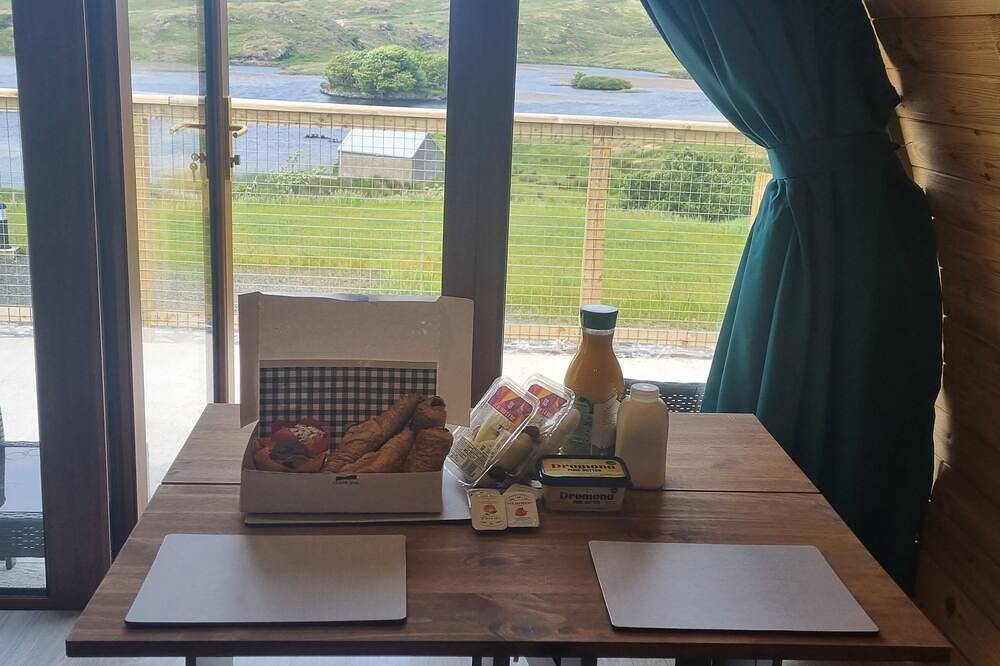 Luzury Glamping Pods on Antrims North Coast with Lake-side views on Fairhead in County Antrim