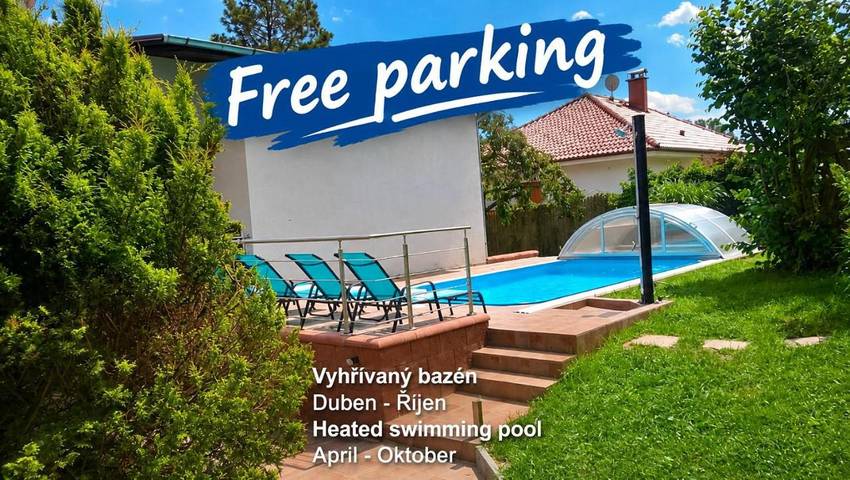 Gîte pour 4 personnes, avec Terrasse ainsi que Jardin et Piscine à Tábor