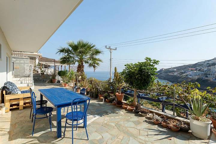 Ferienhaus für 6 Personen, mit Ausblick und Sauna sowie Garten, mit Haustier