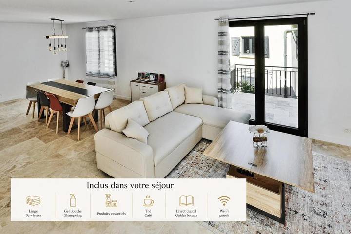 Gîte pour 6 personnes, avec balcon et vue à Saint-Didier-au-Mont-d'Or - 2