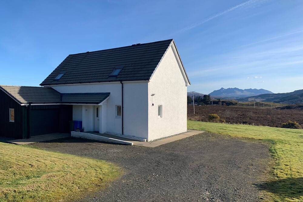 Selbstversorger-Unterkunft, Portree, Isle of Skye Panoramablick auf Cuillins in Highlands
