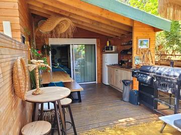 Gîte pour 4 personnes, avec jardin, animaux acceptés dans Base Nature François Léotard