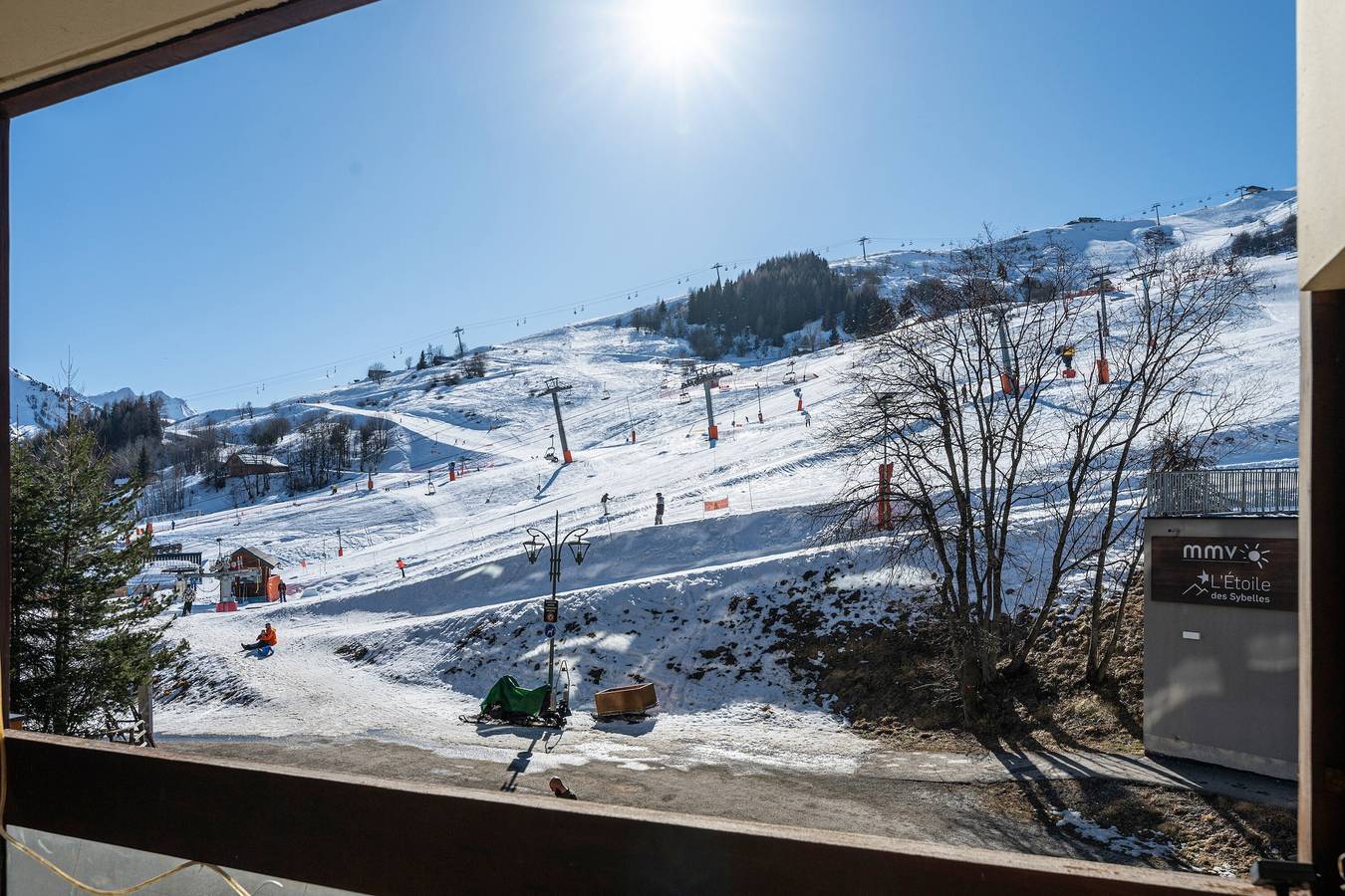 Estudio entero, Apartamento estudio 'Le Cosmos' con vistas a la montaña y balcón in Le Corbier, Villarembert