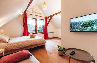 Gîte pour 2 personnes, avec jardin et terrasse à Scherwiller