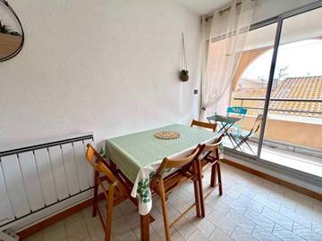 Gîte pour 4 personnes, avec balcon/terrasse et balcon dans Office De Tourisme De Valras Plage