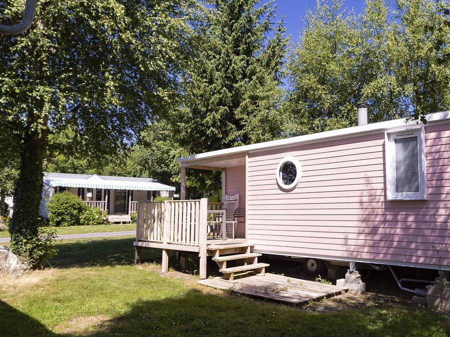 Flower Camping Le Kerleyou - Mobilhome 4 personas - Mobil-home Standard 26m² - 2 habitaciones - terraza semi-cubierta - Tv 4 pers. in Douarnenez, Iroise