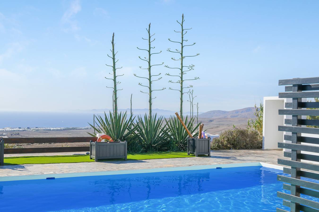 Ferienwohnung „Casa Amanecer 2“ mit Meerblick, Bergblick, Garten und Pool in Mácher, Tías