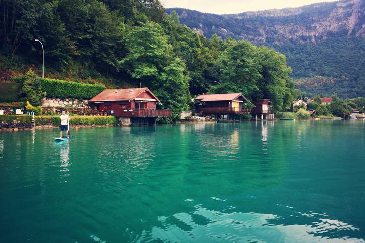 Chalet voor 4 personen met uitzicht op het meer in Aiguebelette-le-Lac, Chambéry en omgeving