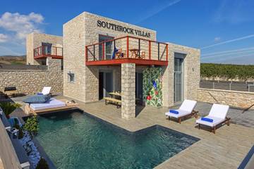 Ferienhaus für 10 Personen, mit Balkon und Pool in Lachania