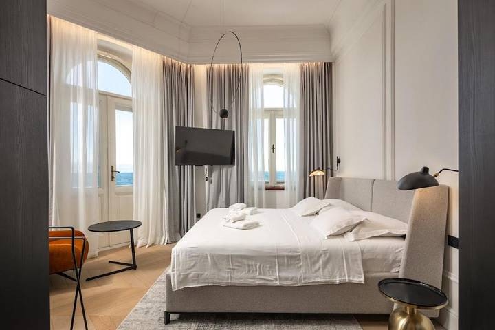 Villa pour 15 personnes, avec piscine et jardin ainsi que vue et sauna à Lovran - 3