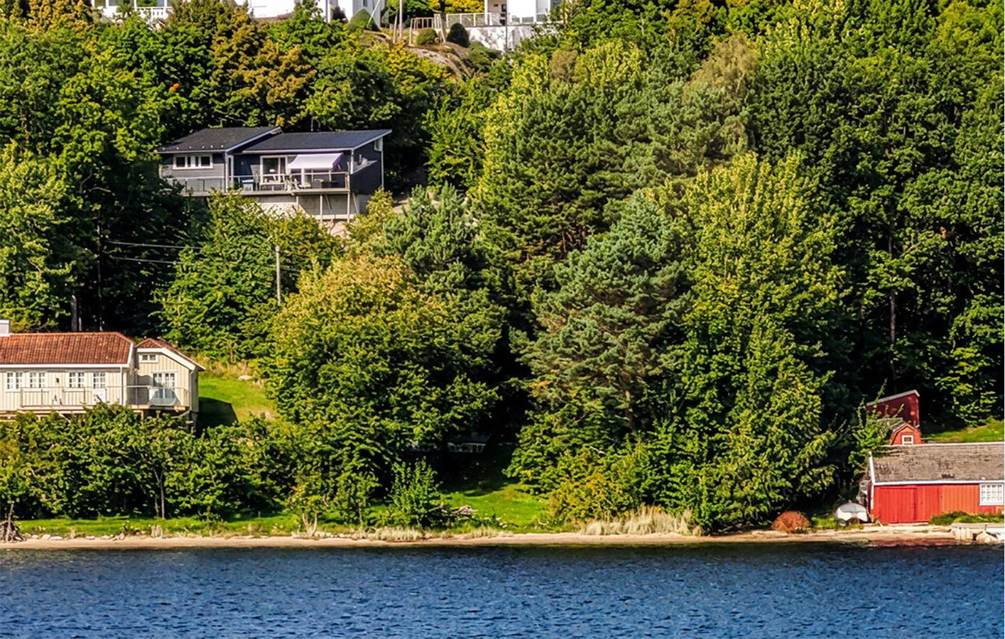 Ferienhaus für 6 Personen mit Ausblick in Bamble