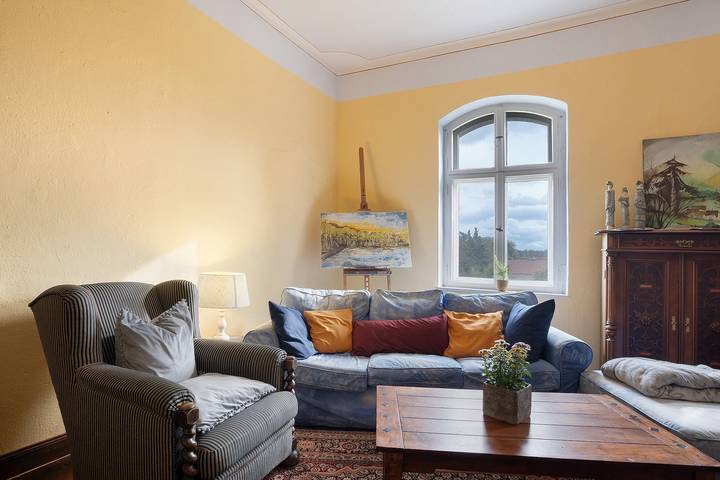 Ganze Wohnung, Ferienwohnung 'Wohnen Im Alten Rittergut' mit privater Terrasse, privatem Garten und Wi-Fi in Calau, Naturpark niederlausitzer heidelandschaft (Brandenburg)