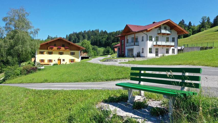 Ferienwohnung für 4 Personen, mit Garten und Ausblick