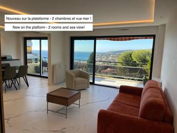 Ferienwohnung für 4 Personen, mit Balkon und Pool sowie Ausblick in Cassis