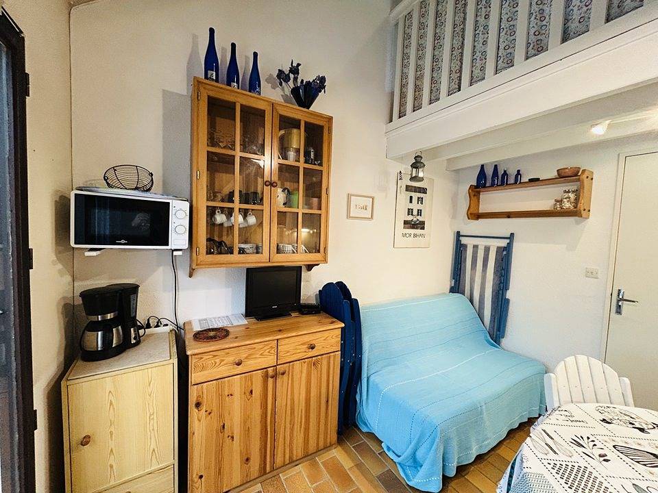 Appartement de vacances entier, Maisonnette 2 pièces 4 pers. piscine commune chauffée, jardin, parking in Guidel, Côte des Mégalithes