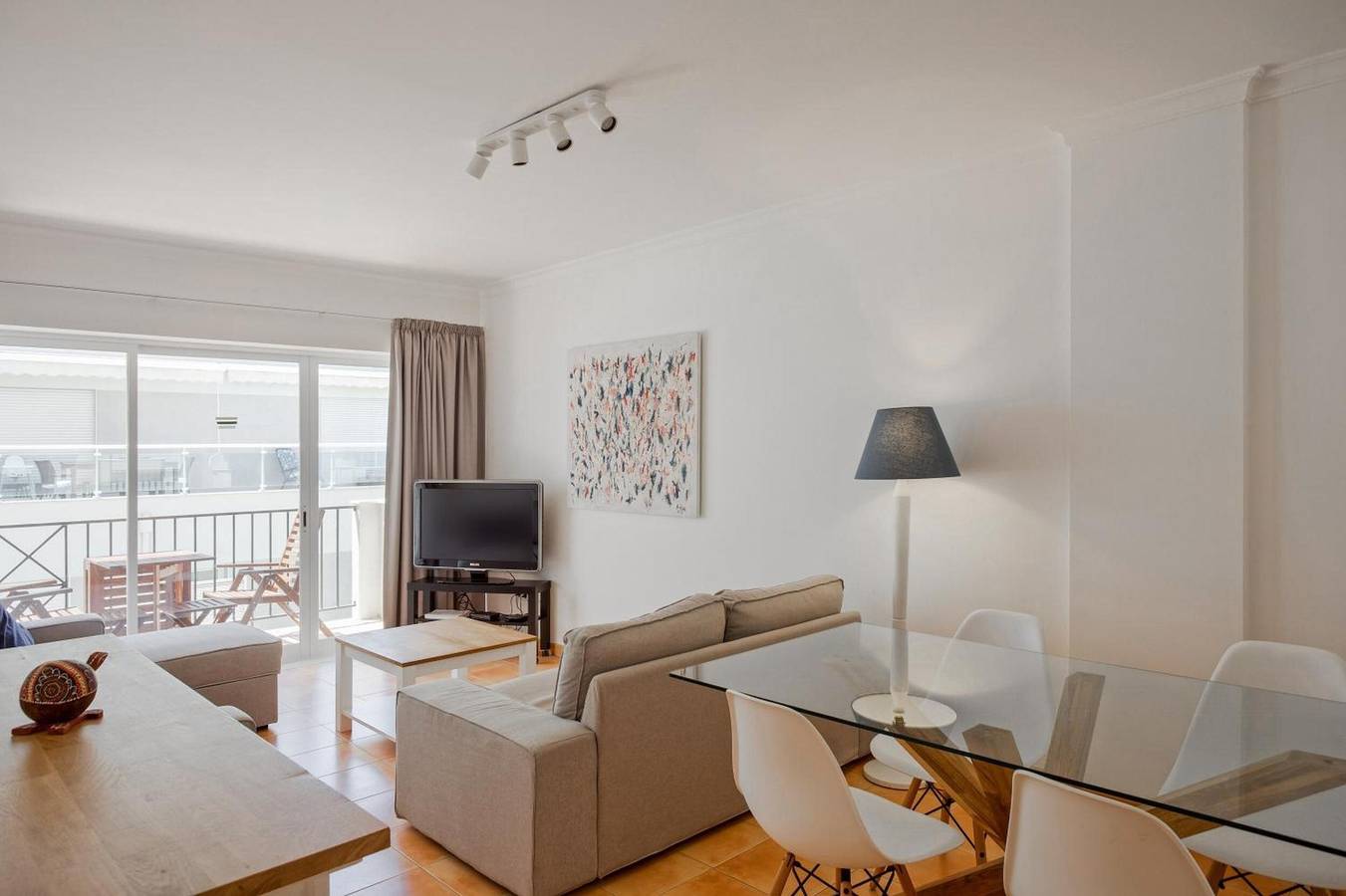 Ganze Wohnung, Apartment 'Monte Gordo Beach Flat mit Balkon' mit Balkon, Wlan und Klimaanlage in Monte Gordo, Faro Distrikt