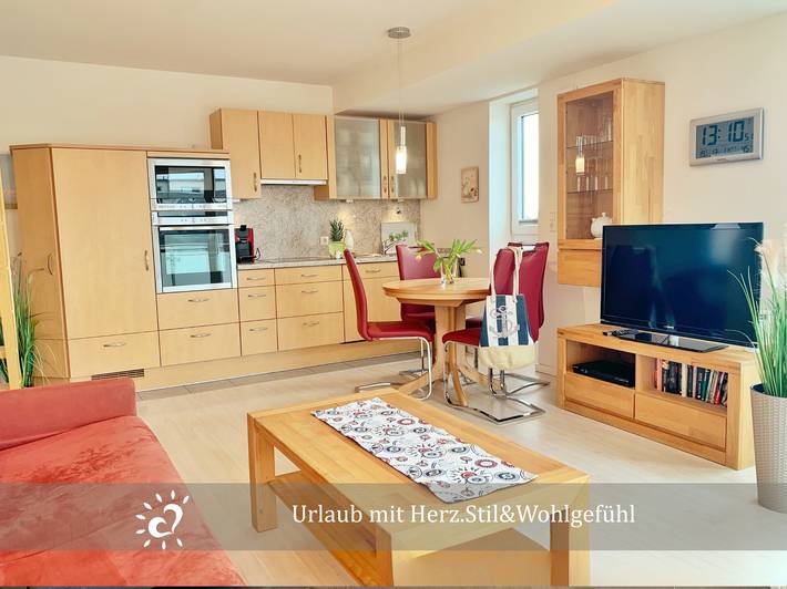 Loft voor 4 personen, met balkon en uitzicht op het meer in Dorum