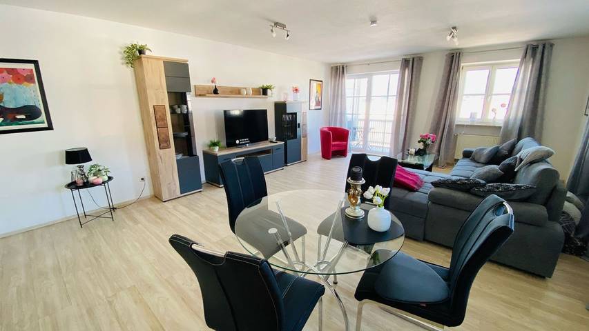 Vakantiewoning voor 2 personen, with balkon and uitzicht op het meer as well as uitzicht in Hopfen am See