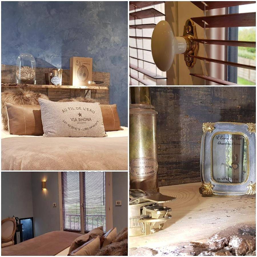 Double Room with Mountain View in Saint-Alban-du-Rhône, Région de Vienne