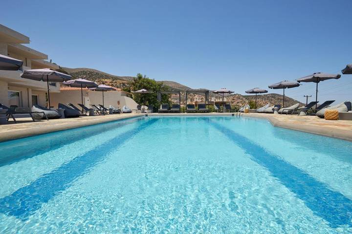 Maison d’hôte pour 3 personnes, avec jardin ainsi que vue et piscine à Chersónissos - 4