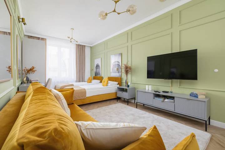 Appartement entier, Elegant Apartment | Air Conditioning, Balcony, Close to Market Square in Kazimierz, Cracovie