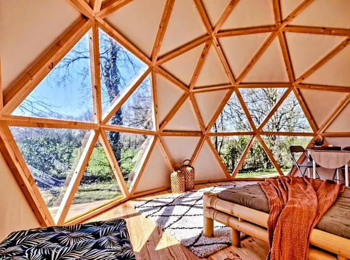 Zelt für 2 Personen, mit Terrasse und Garten sowie Ausblick, mit Haustier - 1