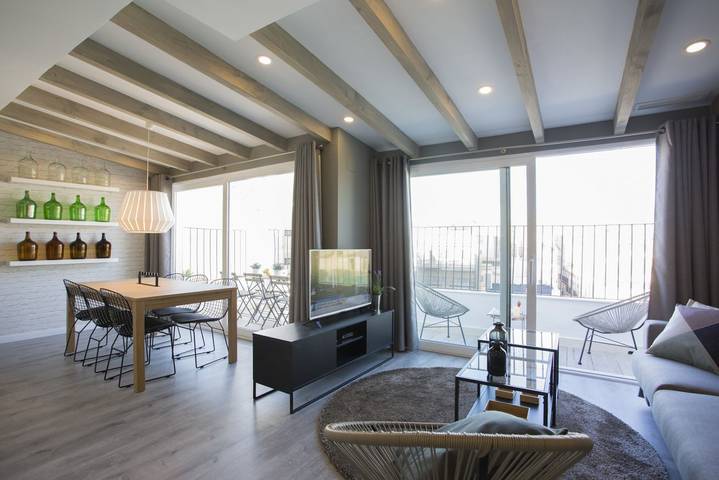 Loft voor 7 personen, met terras in Valencia