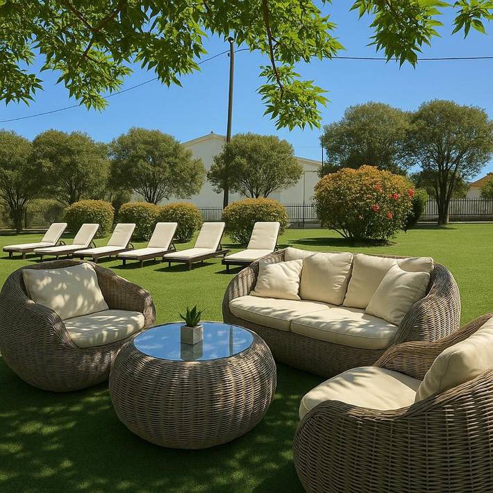Appart’hôtel pour 2 personnes, avec vue et jardin