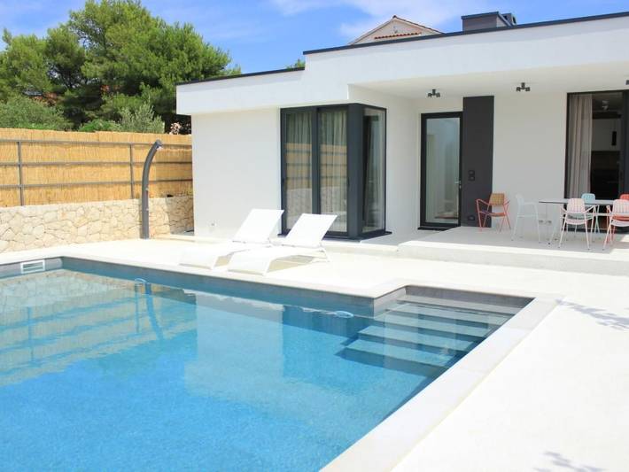 Ferienhaus mit Meerblick für 5 Personen, mit Pool und Terrasse in Barbat na Rabu - 4