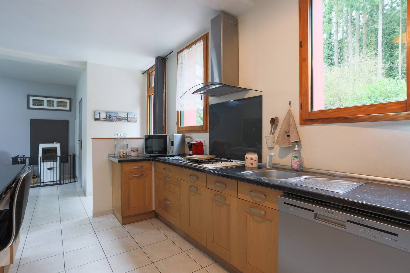 Ferienhaus 'Gîte Entre Forêt Et Rivière' mit privater Terrasse, privatem Garten und Wi-Fi in Plélo, Côtes-d'Armor