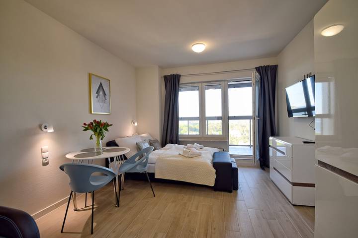 Ferienwohnung für 3 Personen, mit Garten und Pool sowie Sauna in Międzyzdroje