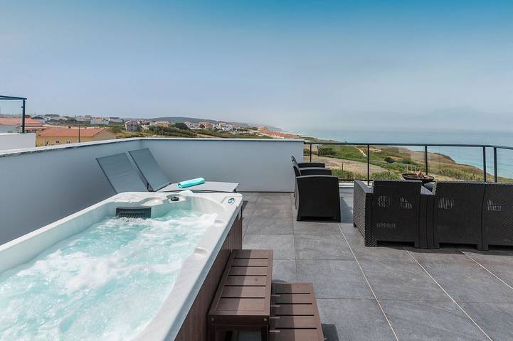 Casa de vacaciones para 8 personas, con jardín y jacuzzi, Se admiten mascotas en Atalaia
