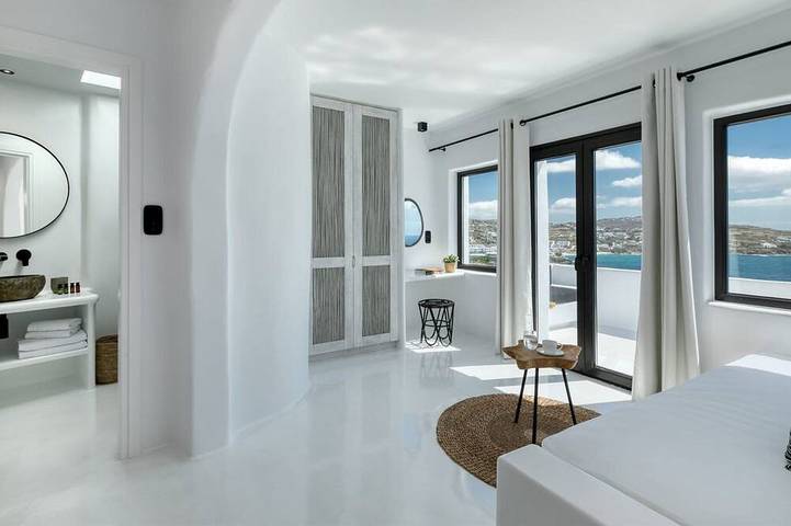 Magnificent Mykonos Villa | Villa Rikei | 5 Bedrooms | Unique Aegean Sea Views | Private Infinity Pool | Outdoor Jacuzzi | Psarou Beach in Mykonos