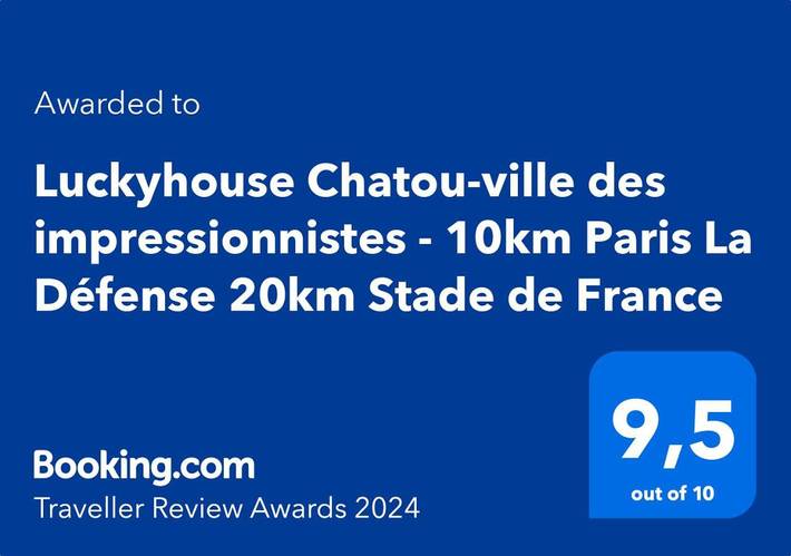 Gîte pour 8 personnes, avec vue et jardin à Chatou