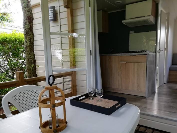 Village La Rivière Fleurie - Mobilheim 6 personen - 3 Zimmer 6 Personen Tv Clim in Saint-Antoine-de-Breuilh, Périgord Pourpre