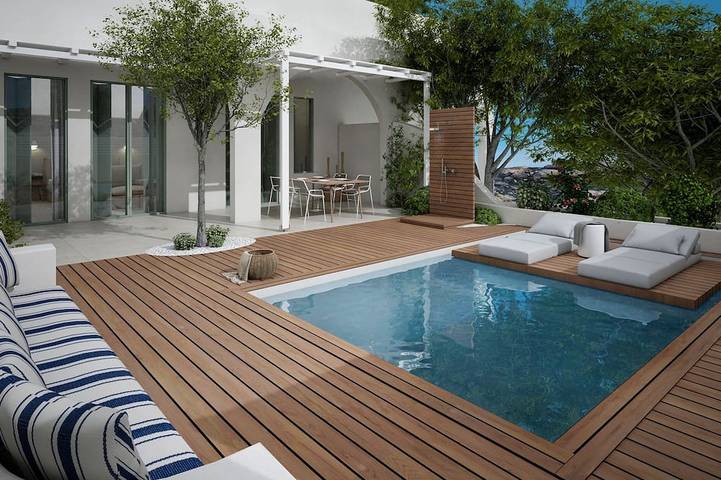Maison d’hôte pour 3 personnes, avec Jardin et Piscine dans Naxos