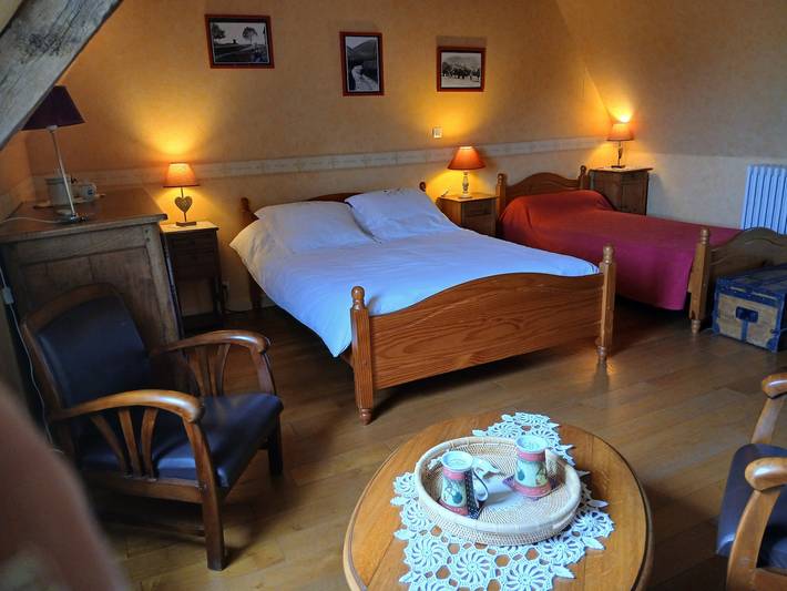 Chambre d’hôte pour 3 personnes, avec jardin dans Basse-Normandie